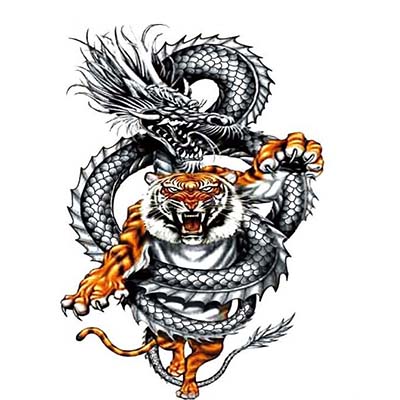 2018 hot Enter the Dragon large men Arm wrist chest back leg Big Design Water Transfer Temporary Tattoo(fake Tattoo) Stickers NO.10815